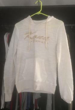 White sweatshirt from Hawaii
