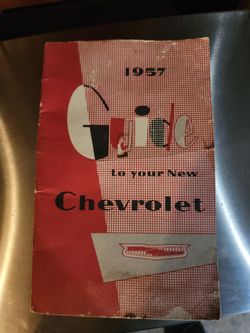 1957 Guide To Your New Chevrolet Book Soft Cover Book