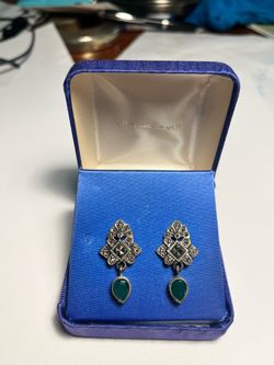 Vintage Art Deco Sterling Silver earrings