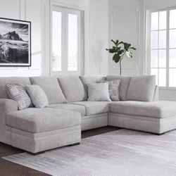 Brand New Ashley’s Double Chaise Comfy Sectional 