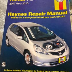 Honda Fit 2007 To 2013 Repair Manual
