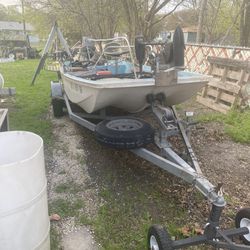 All items in the 96- year Bosto Whaler 18’ Boat Motor needs position lock adjustment don’t have the time