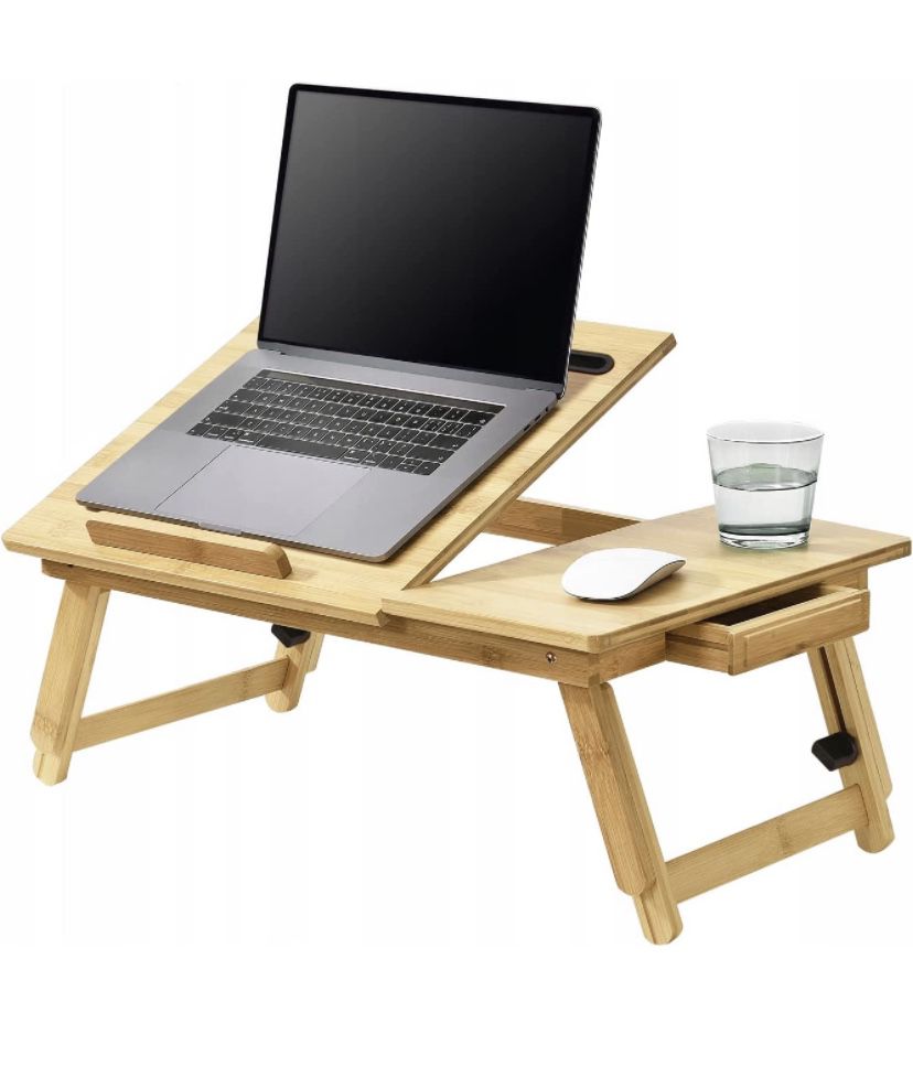 Wood Portable Desk(( See All Pictures)) IS A LITTLE Vent  SOLD AS IS