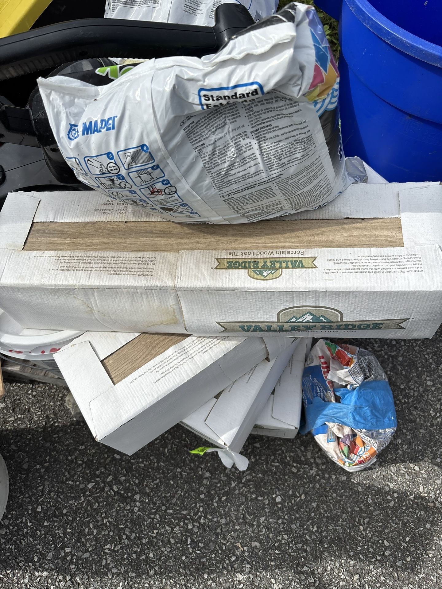 Wood Plank Tile 6 Boxes And Grout