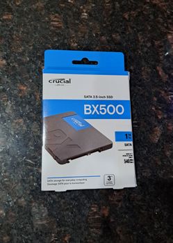 Crucial BX500 1TB 2.5" SATA SSD – Brand New, Factory Sealed (In Box)
