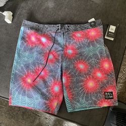 Rvca Board Shorts Size 36x 19