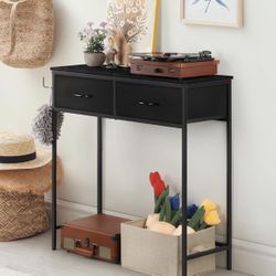 Small Black Console Table 