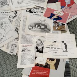 The New Yorker Magazine Ephemera Cutouts 