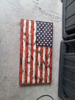 Rustic Wood Flag