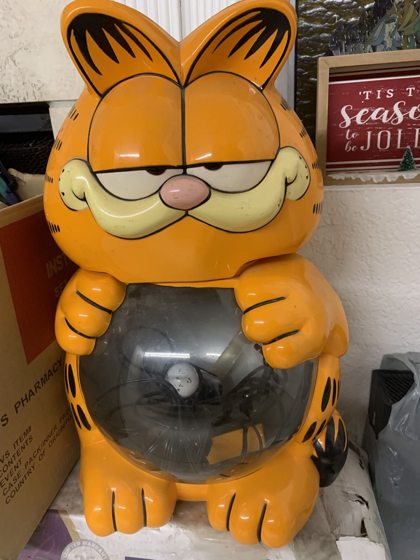 Vintage GARFIELD 1978 Fish Tank. 2 Gallon