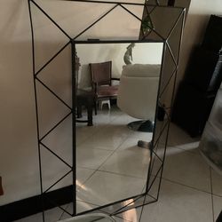 Black Metal Mirror 4feetx30inches