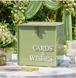 Sage Green Card Box