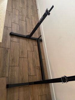 Black Steel Barbell Squat Rack Stand