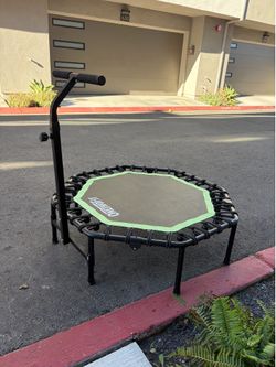 OneTwo1 Mini Fitness Trampoline with Handle Bar