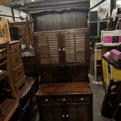 Ethan Allen Hutch Cabinet