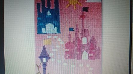Disney Princess Castle Trails 2'5"x4' Elevated Rug