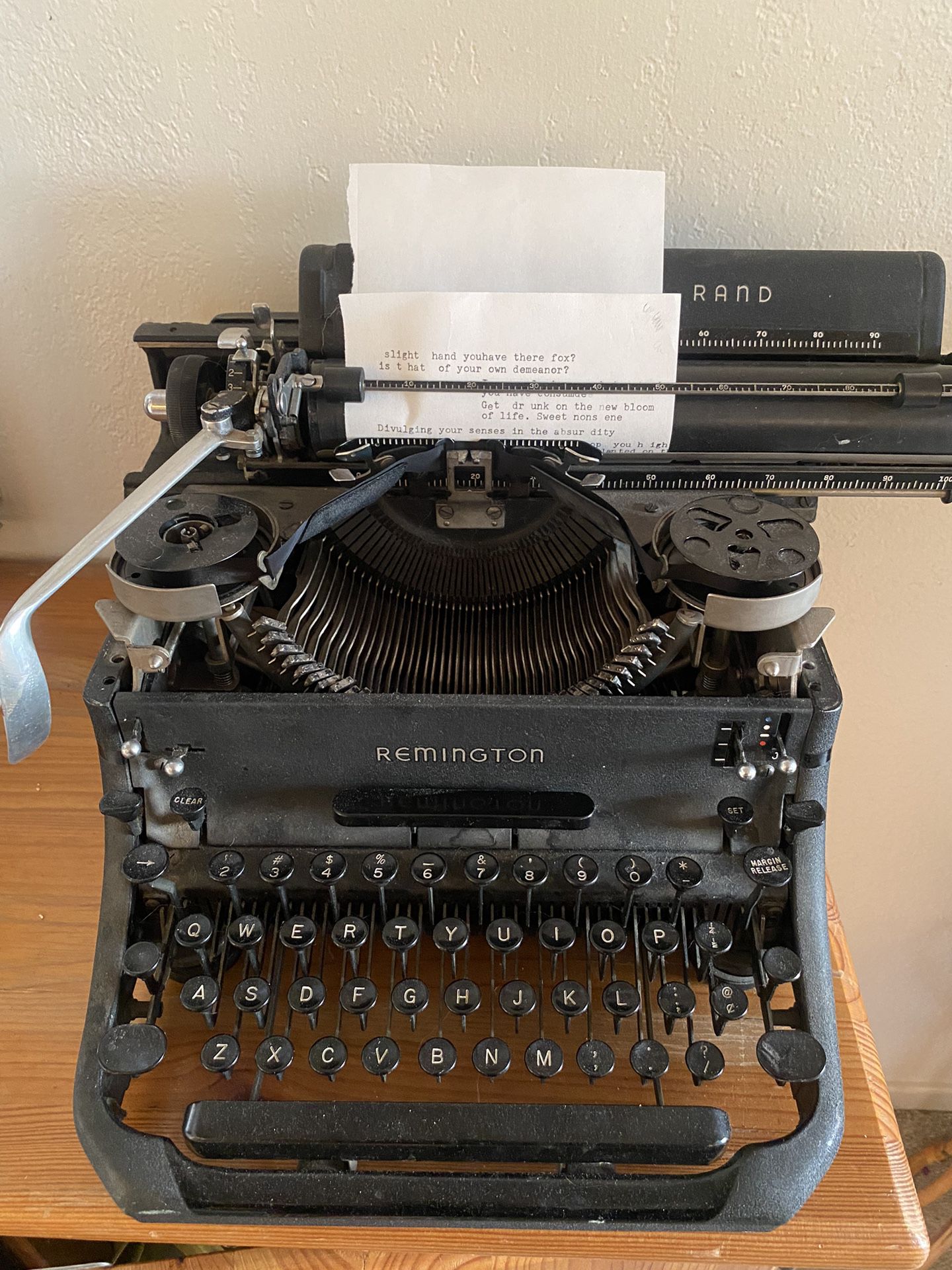 1939 Remington Rand Typewriter