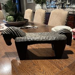 Pottery Barn Wooden Horse Stand