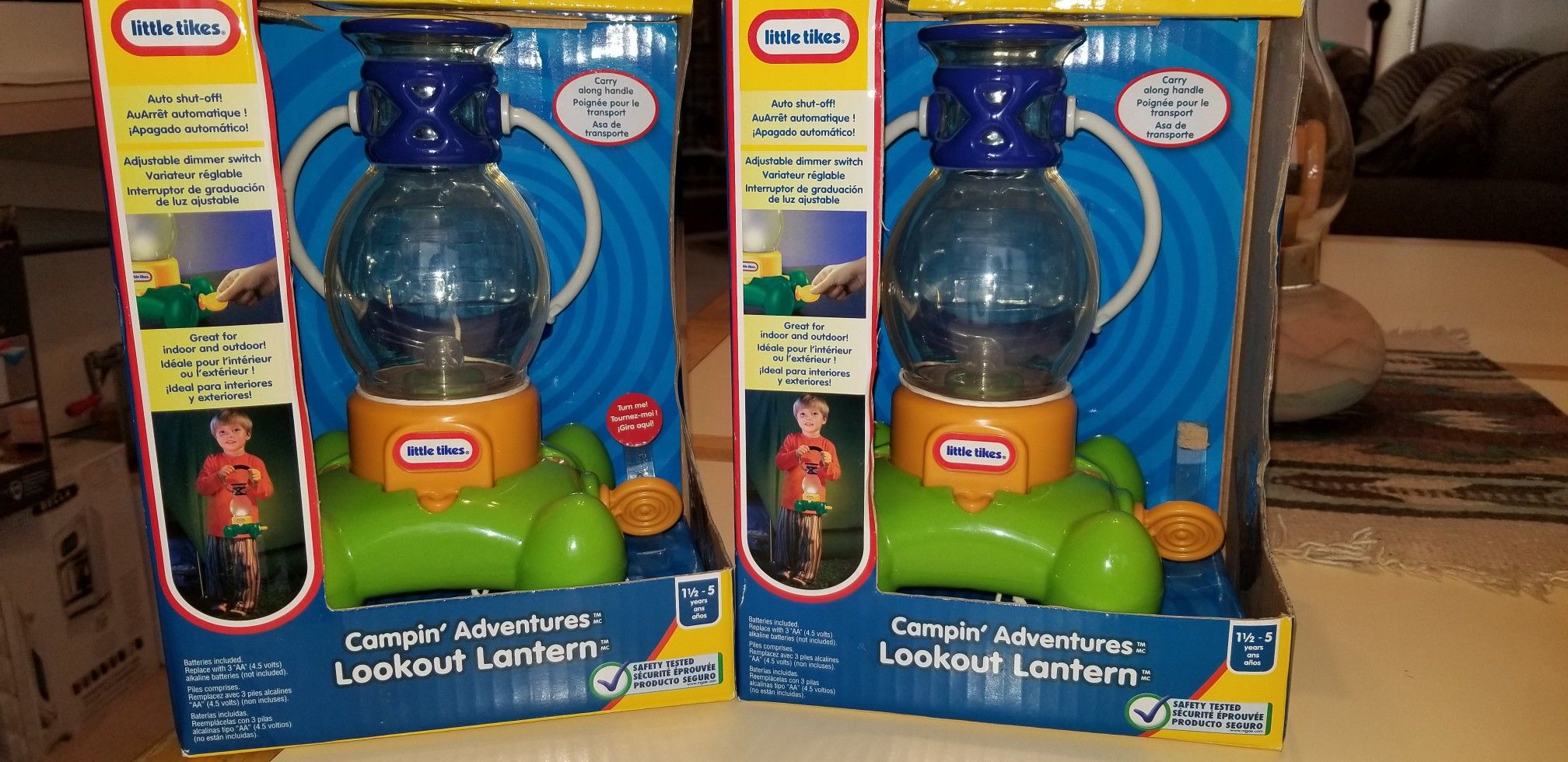 2 NEW IN BOX LITTLE TIKES CAMPIN ADVENTURES LOOKOUT LANTERN. PICK UP MIDDLEBORO ONLY. 25.00 EACH