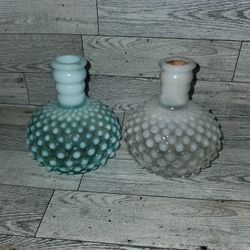Vintage Fenton Hobnail Pair 