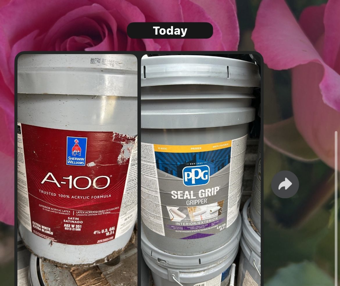 Selling Both Primer And White Virgin (no tinted ) Paint New Sealed