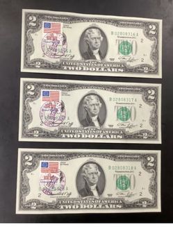 Lot Of 22 Two Notes From 1976 First Day Issue Stamped From NYC