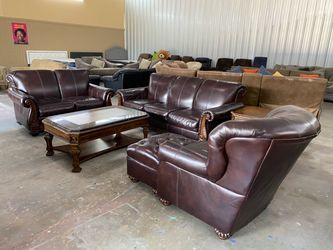 leather living rooms sets