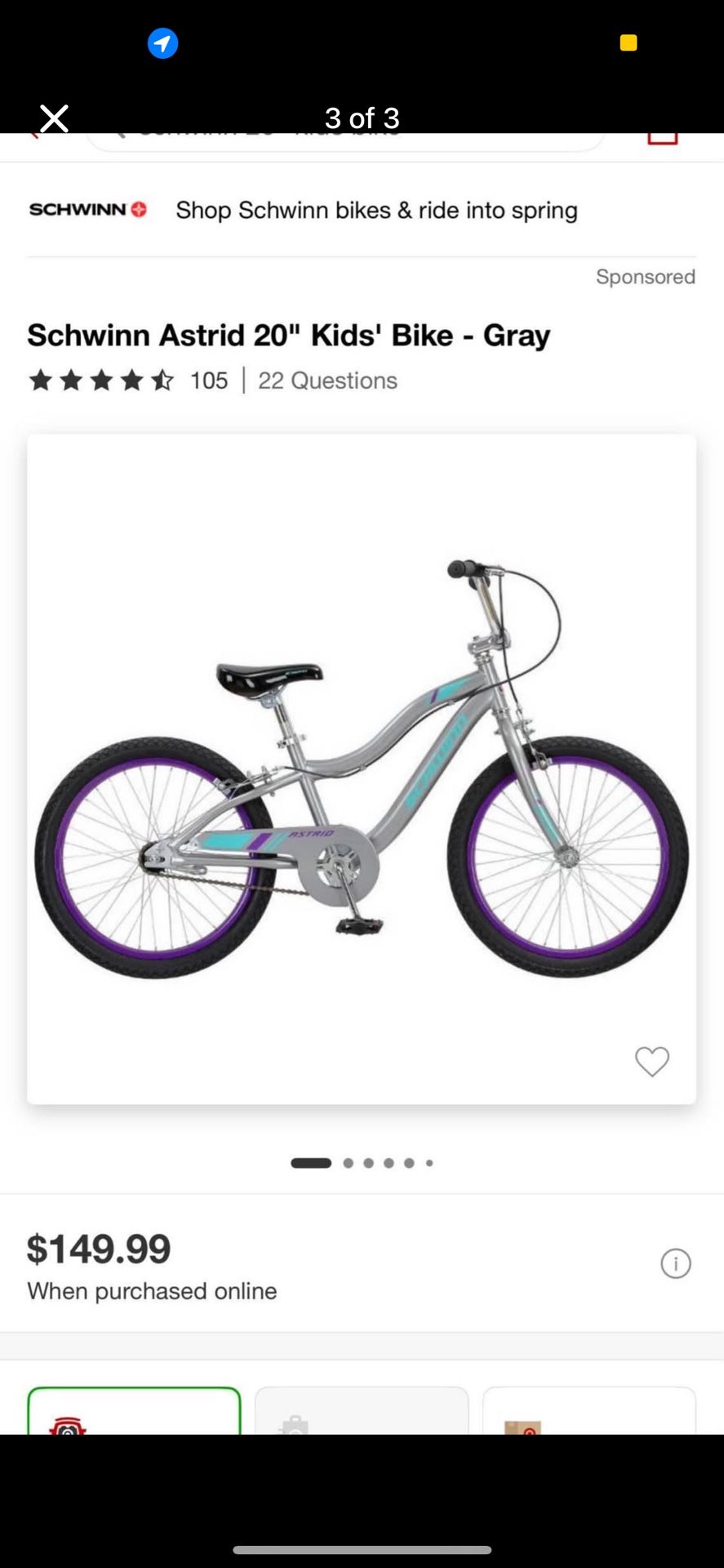 Schwinn 20” Kids Bike New!