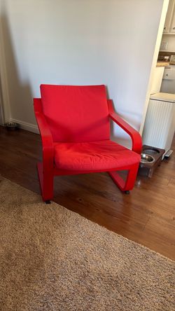 IKEA POÄNG Armchair Red