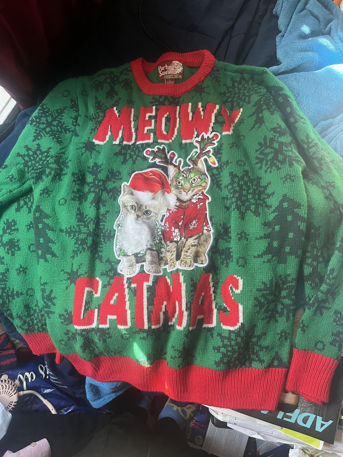 Cat Ugly Christmas Sweater