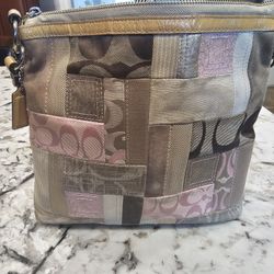 Coach Pink Patchwork 