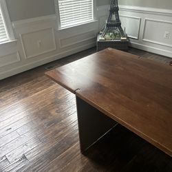 CB2 Venice Studio solid mango wood top Desk