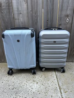 Two Hard Sided Suitcases Luggage
