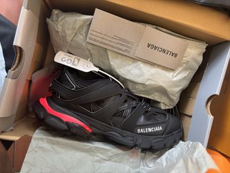 Balenciaga Track LED Sneakers - Black with Multi-Color Light-Up Soles