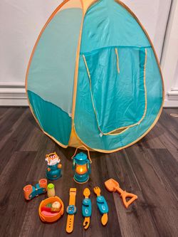 Kids Pop-Up Camping Tent Play Set