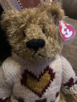 TY, teddy bear, “Heartly” collectible $7