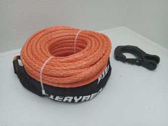  FIERYRED Synthetic Winch Rope Cable Kit 3/8inch