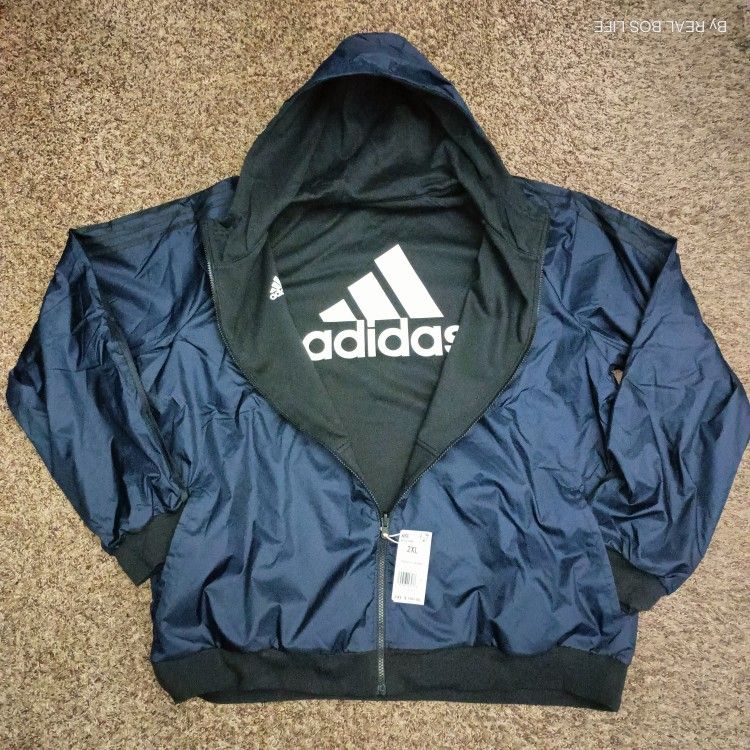 MEN'S REVERSIBLE ADIDAS HOODIE/JACKET BRAND NEW WITH TAGS