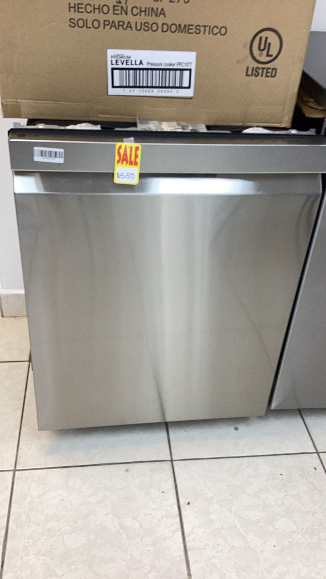 DISHWASHER TOP CONTROL LG STAINLESS STEEL