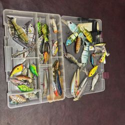 Tackle Boxes Full Of Lures.