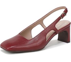Naturalizer Women's Carmen Cranberry Red Leather Pump Heels Size 9.5
