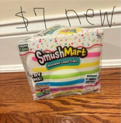 Crazy Fun SmushMart Rainbow Layer Cake Squishy Toy