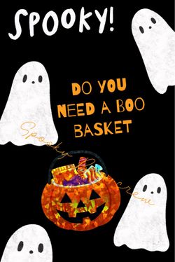 Spooky boo basket gift Halloween