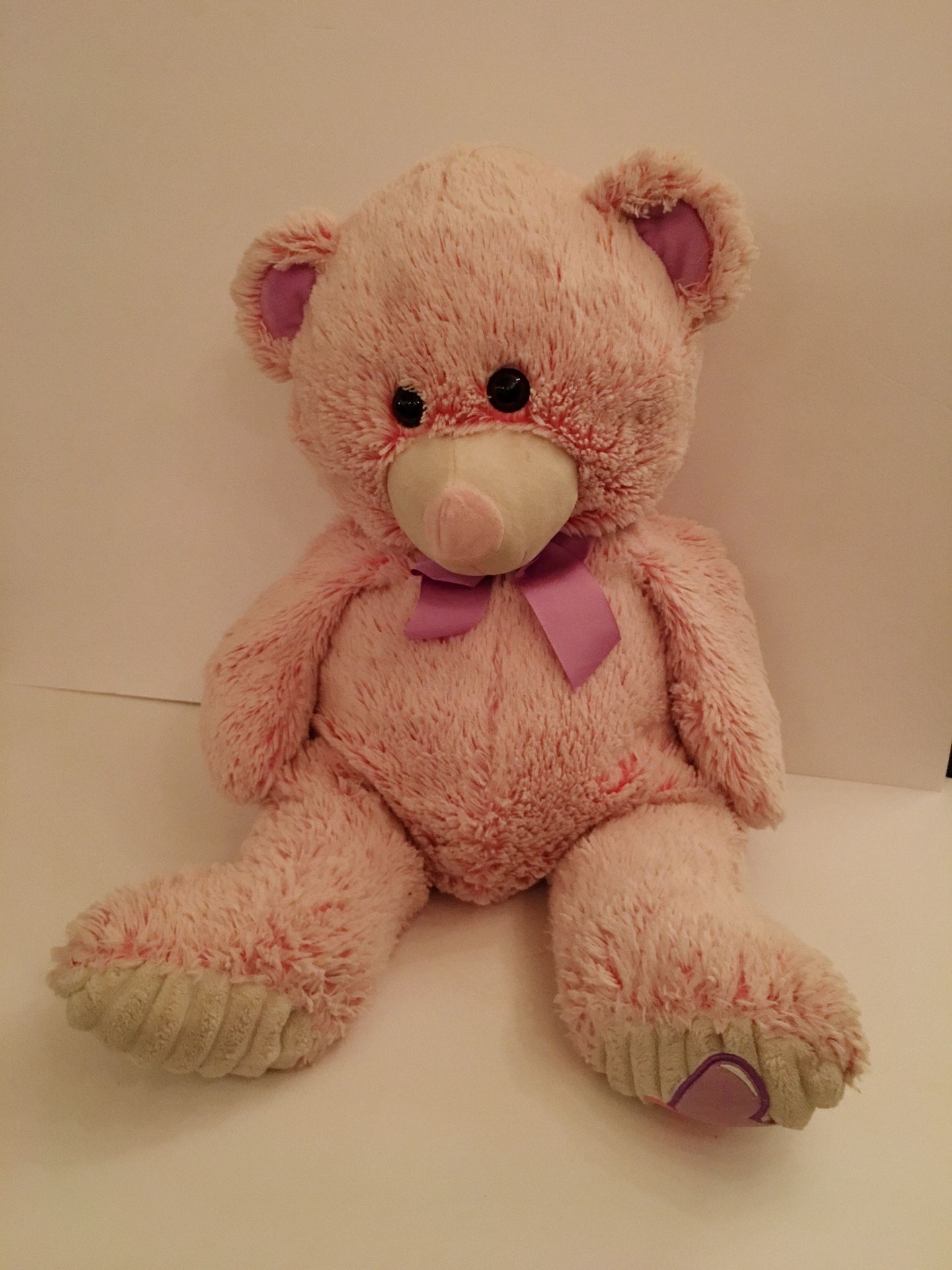 Pink Heart Cuddle Teddy Bear Large Stuffed Animal Toy