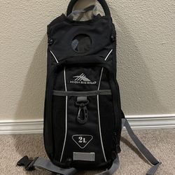 High Sierra Black Hydration Backpack