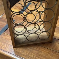 Mid Century Maple Rothschild Wine Rack