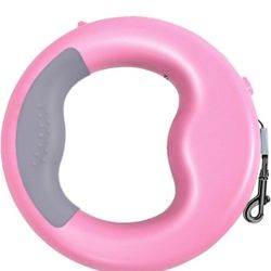 Retractable Dog Leash With Light- Pink Color Only - Solo Color Rosa