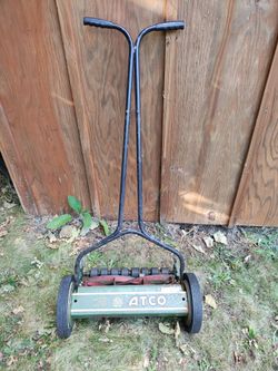 Free push reel lawn mower