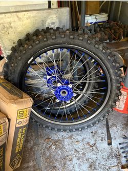 Yz450f rims and  dirt tires both  brand new