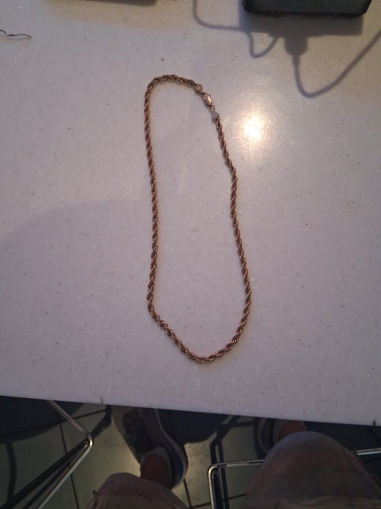 14K Plated Over STERLING SILVER Necklace
